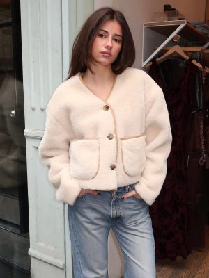 Bellweather Vegan Sherpa and Suede Reversible Jacket