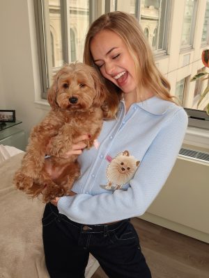 Pom Pom Tripper in Sky Blue