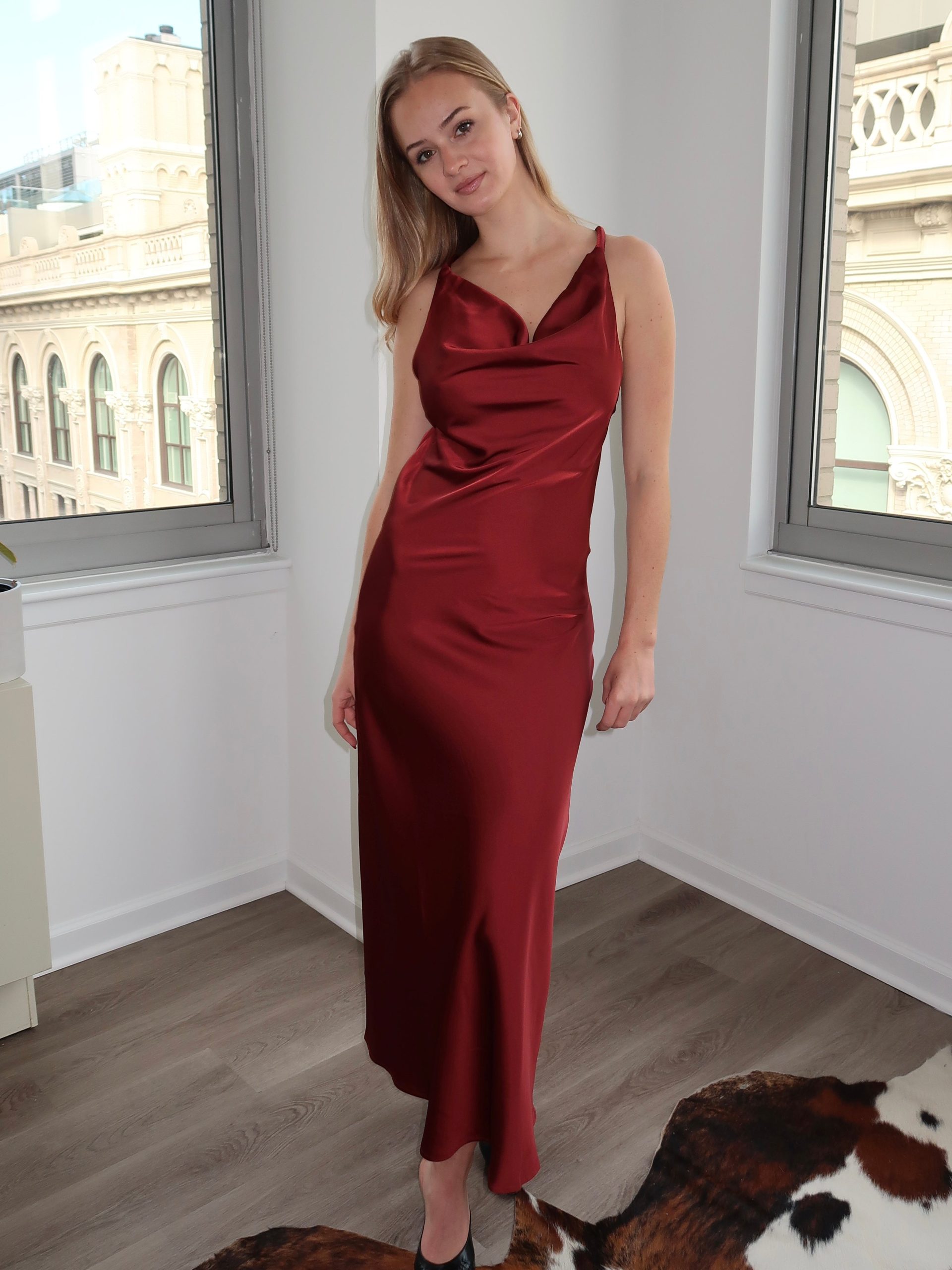 Ibiza Maxi Dress in Brick - Image 3